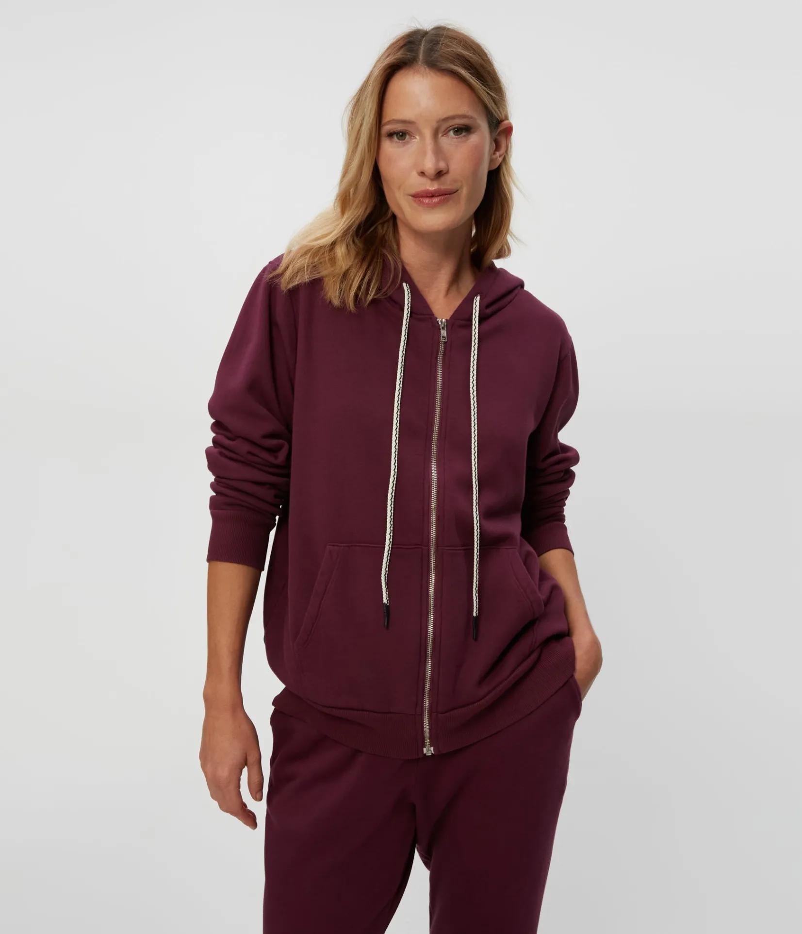 harper_plush_terry_zipup_hoodie_4.webp Michael Stars Harper Plush Terry Zip-Up Hoodie- Loungewear