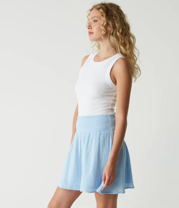 Michael Stars Havana Smocked Gauze Skirt- Pants, Shorts & Skirts