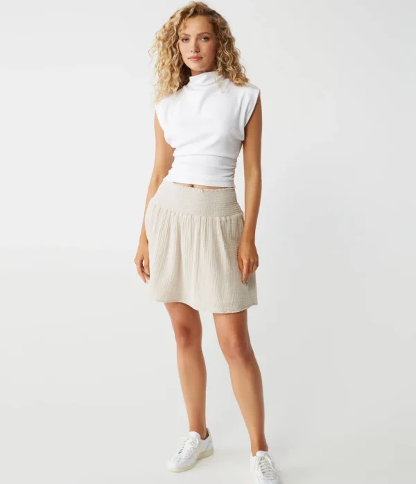 Michael Stars Havana Smocked Gauze Skirt- Pants, Shorts & Skirts