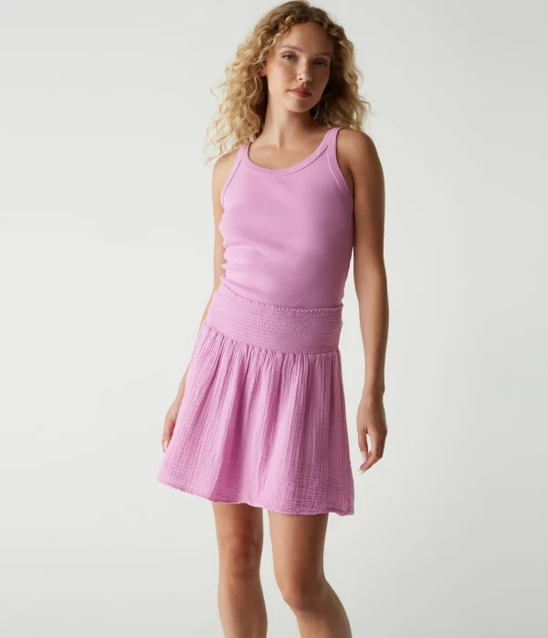 Michael Stars Havana Smocked Gauze Skirt- Pants, Shorts & Skirts
