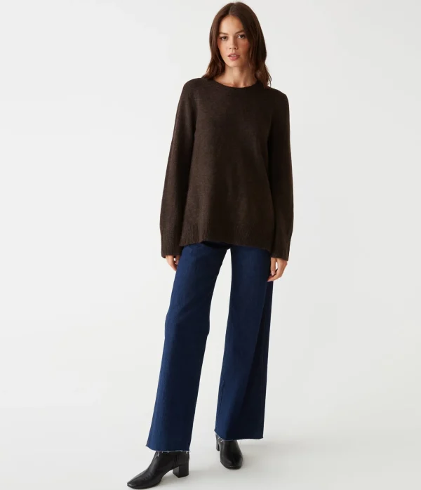 Michael Stars Imogen Crew Neck Sweater- Sweaters & Cardigans