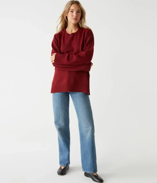 Michael Stars Imogen Crew Neck Sweater- Sweaters & Cardigans