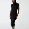 Michael Stars Iolanda Power Shoulder Dress- Dresses | Midi Dresses