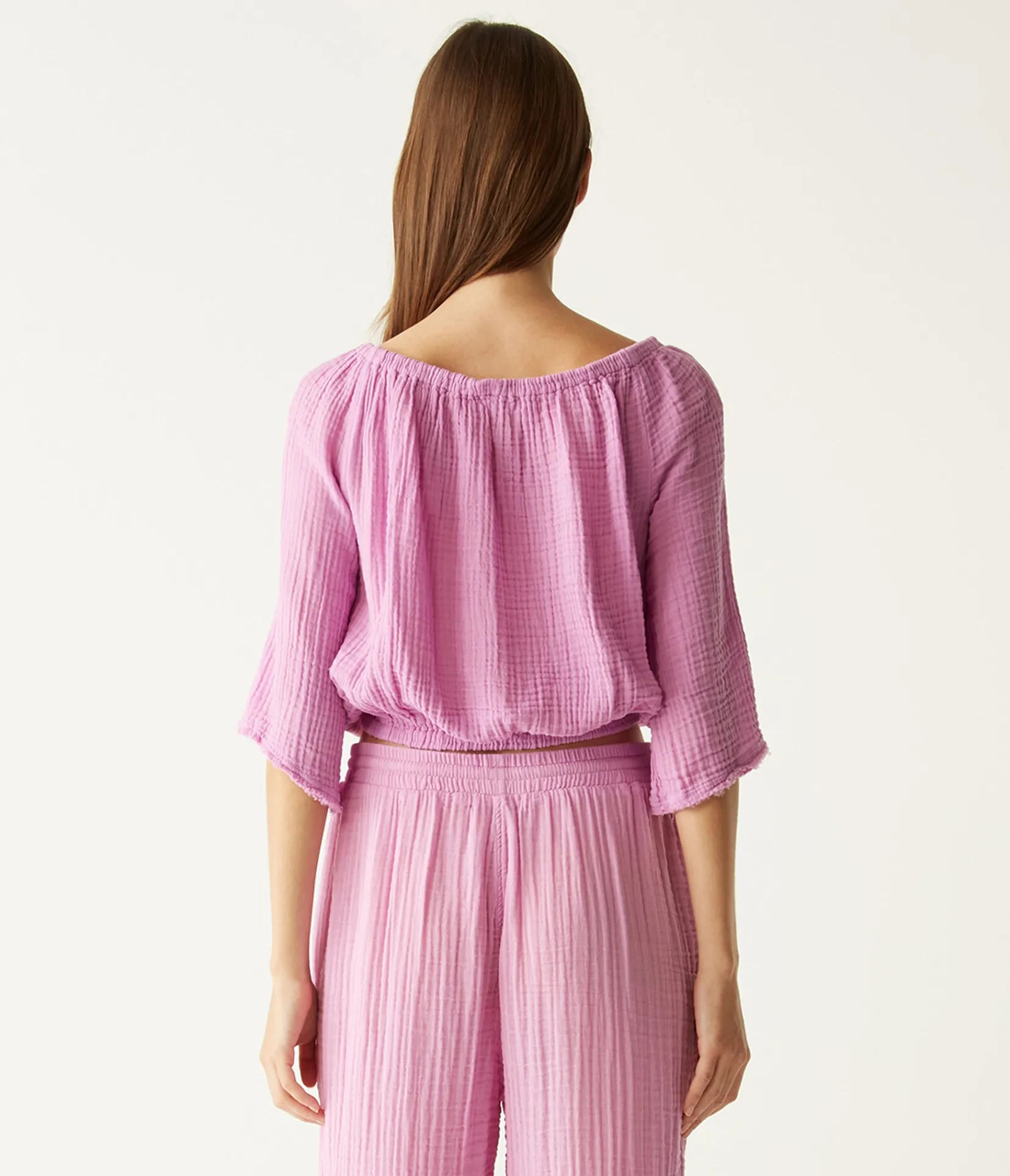 isabel_convertible_gauze_top_11.webp Michael Stars Isabel Convertible Gauze Top- Tops, Blouses & Shirts