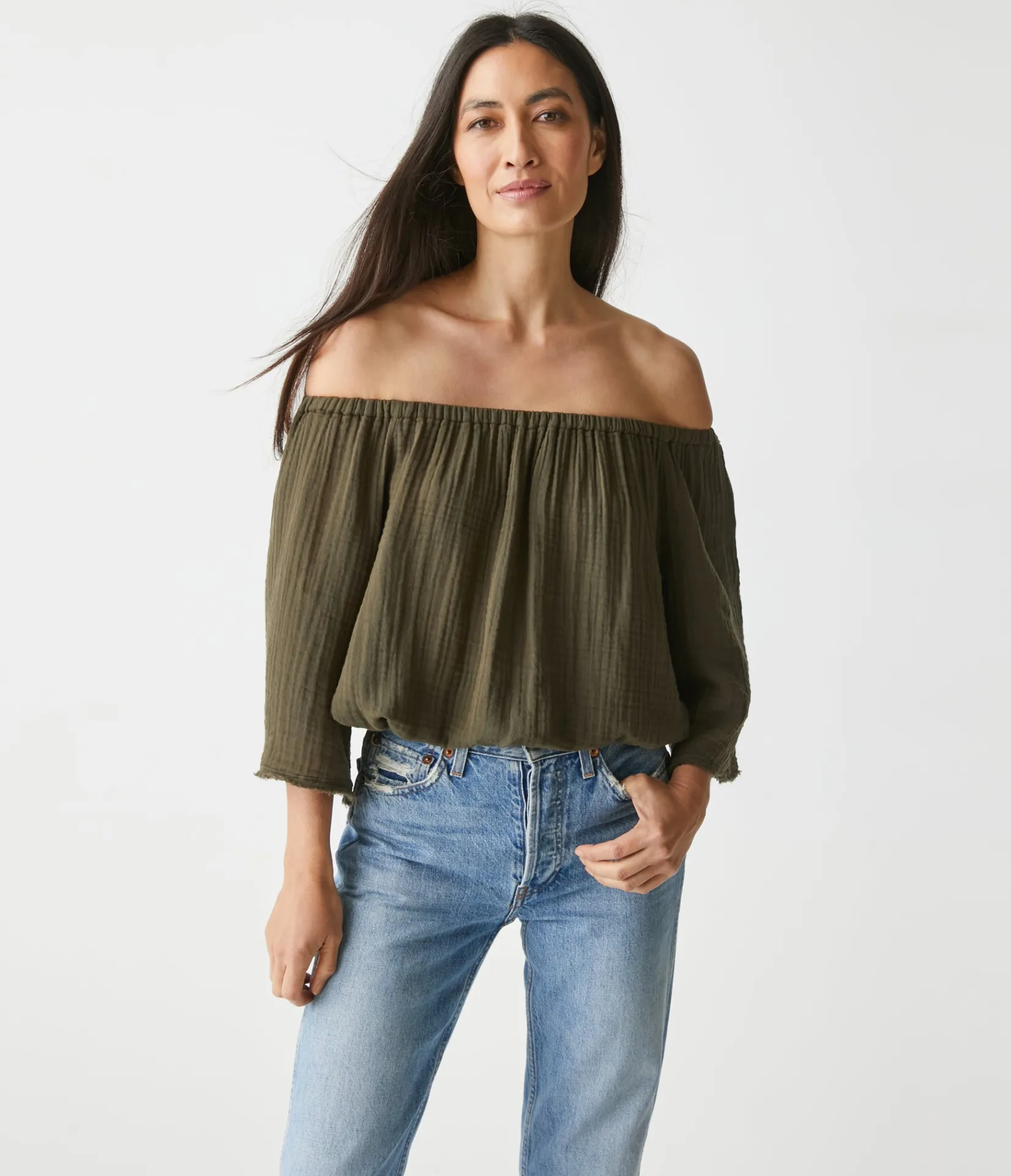 isabel_convertible_gauze_top_29.webp Michael Stars Isabel Convertible Gauze Top- Tops, Blouses & Shirts