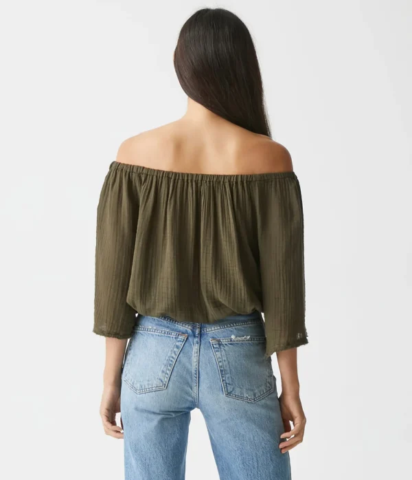 Michael Stars Isabel Convertible Gauze Top- Tops, Blouses & Shirts