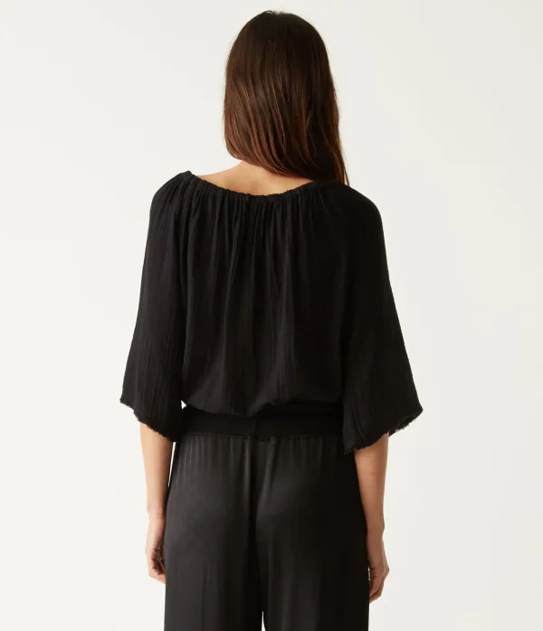Michael Stars Isabel Convertible Gauze Top- Tops, Blouses & Shirts
