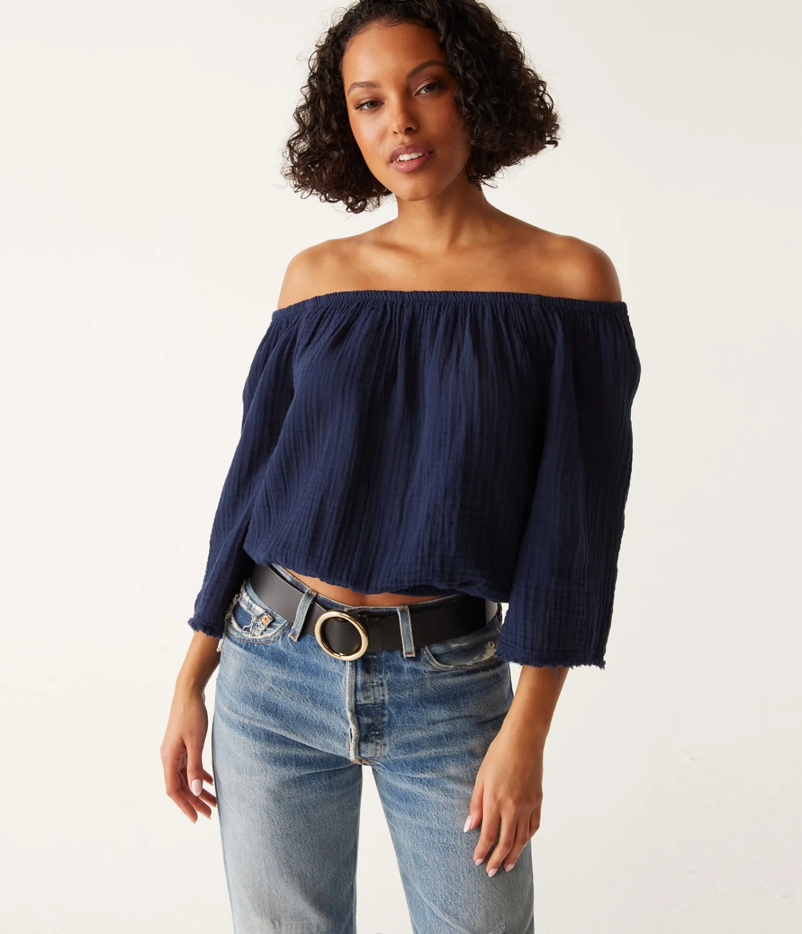 isabel_convertible_gauze_top_37.webp Michael Stars Isabel Convertible Gauze Top- Tops, Blouses & Shirts