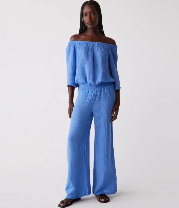 Michael Stars Isabel Convertible Gauze Top- Tops, Blouses & Shirts