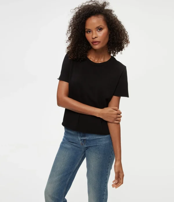 Michael Stars Jackie Crew Neck Tee- T-Shirts | Daily T-Shirts