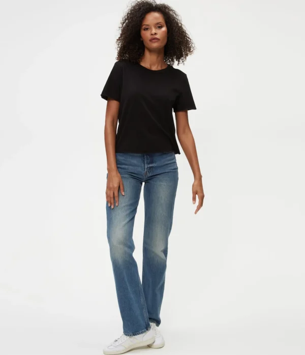 Michael Stars Jackie Crew Neck Tee- T-Shirts | Daily T-Shirts