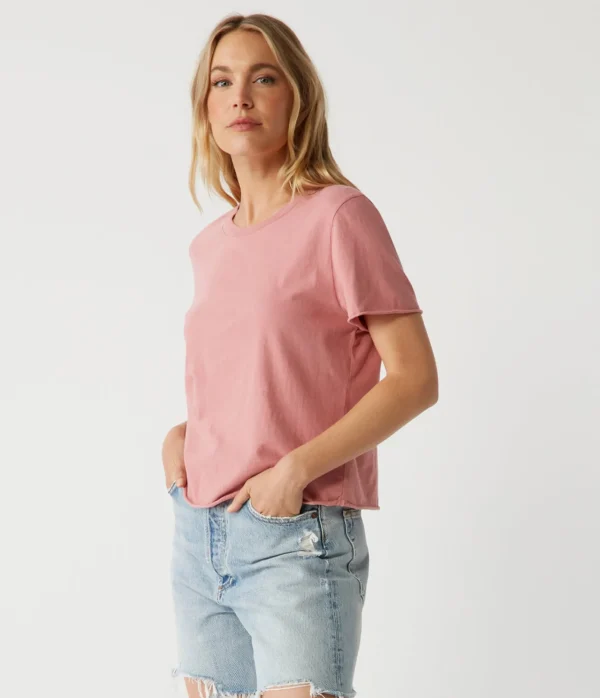 Michael Stars Jackie Crew Neck Tee- T-Shirts | Daily T-Shirts