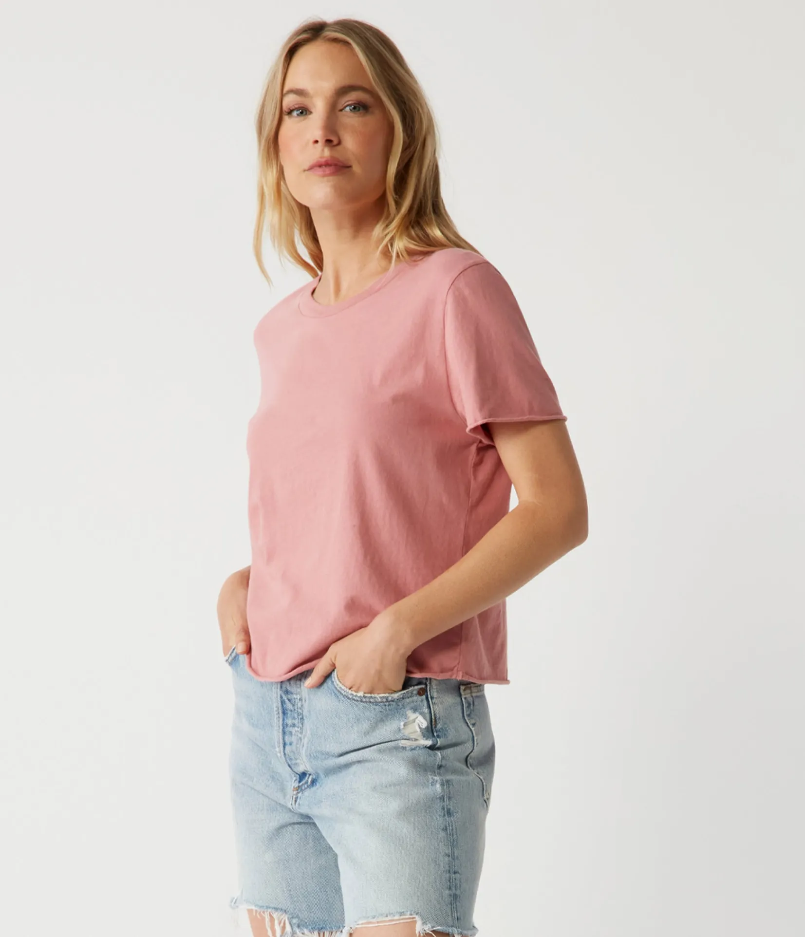 jackie_crew_neck_tee_10.webp Michael Stars Jackie Crew Neck Tee- T-Shirts | Daily T-Shirts
