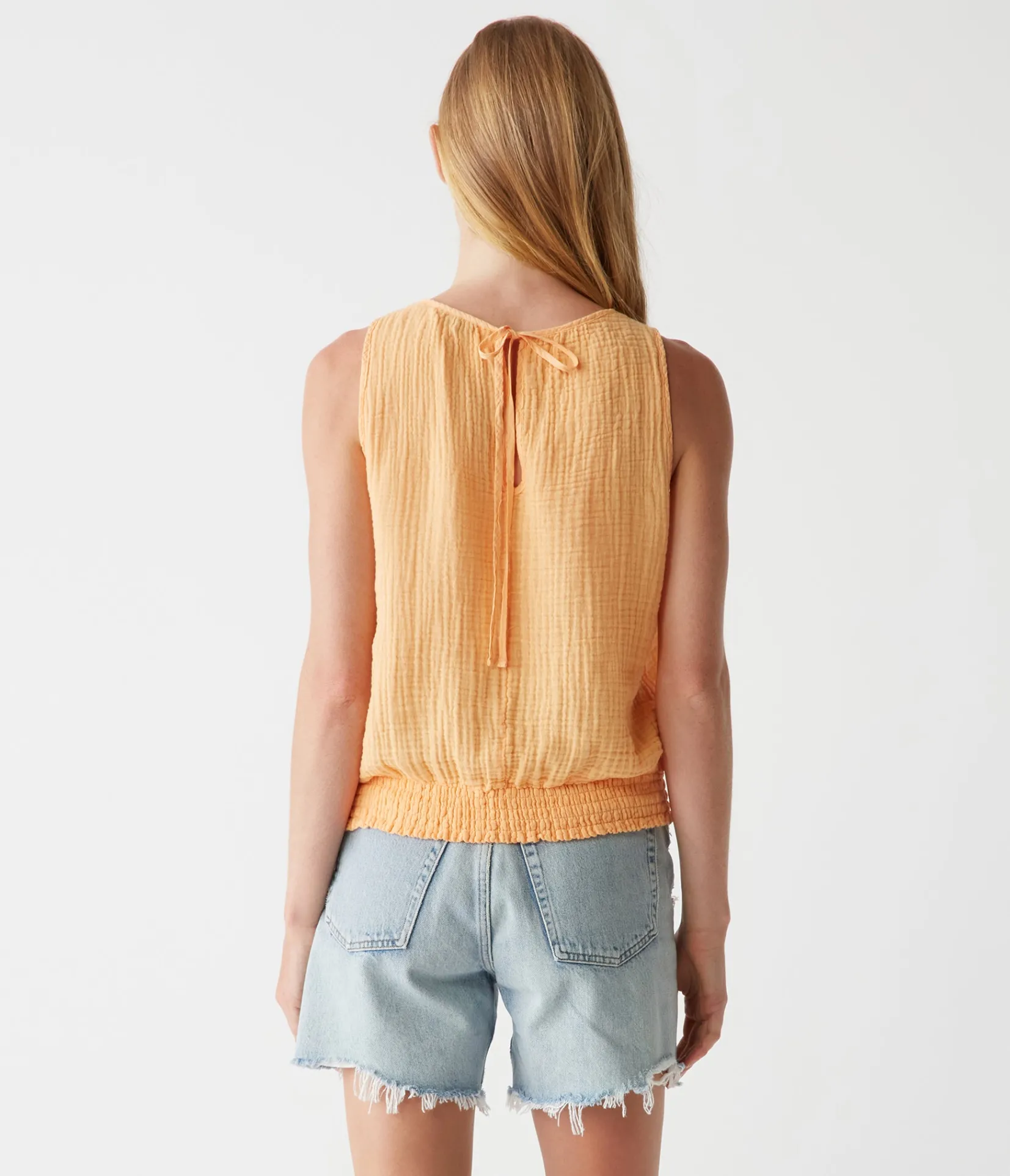 janelle_tie_neck_tank_28.webp Michael Stars Janelle Tie Neck Tank- Tops, Blouses & Shirts
