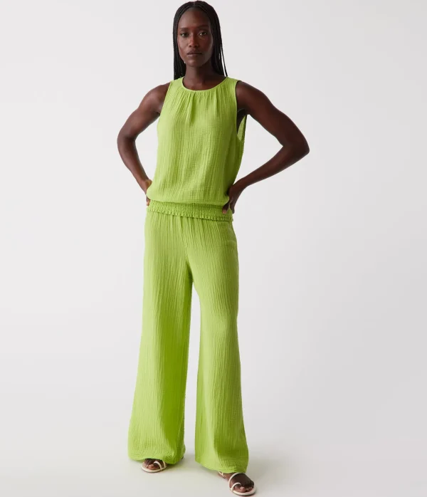 Michael Stars Janelle Tie Neck Tank- Tops, Blouses & Shirts