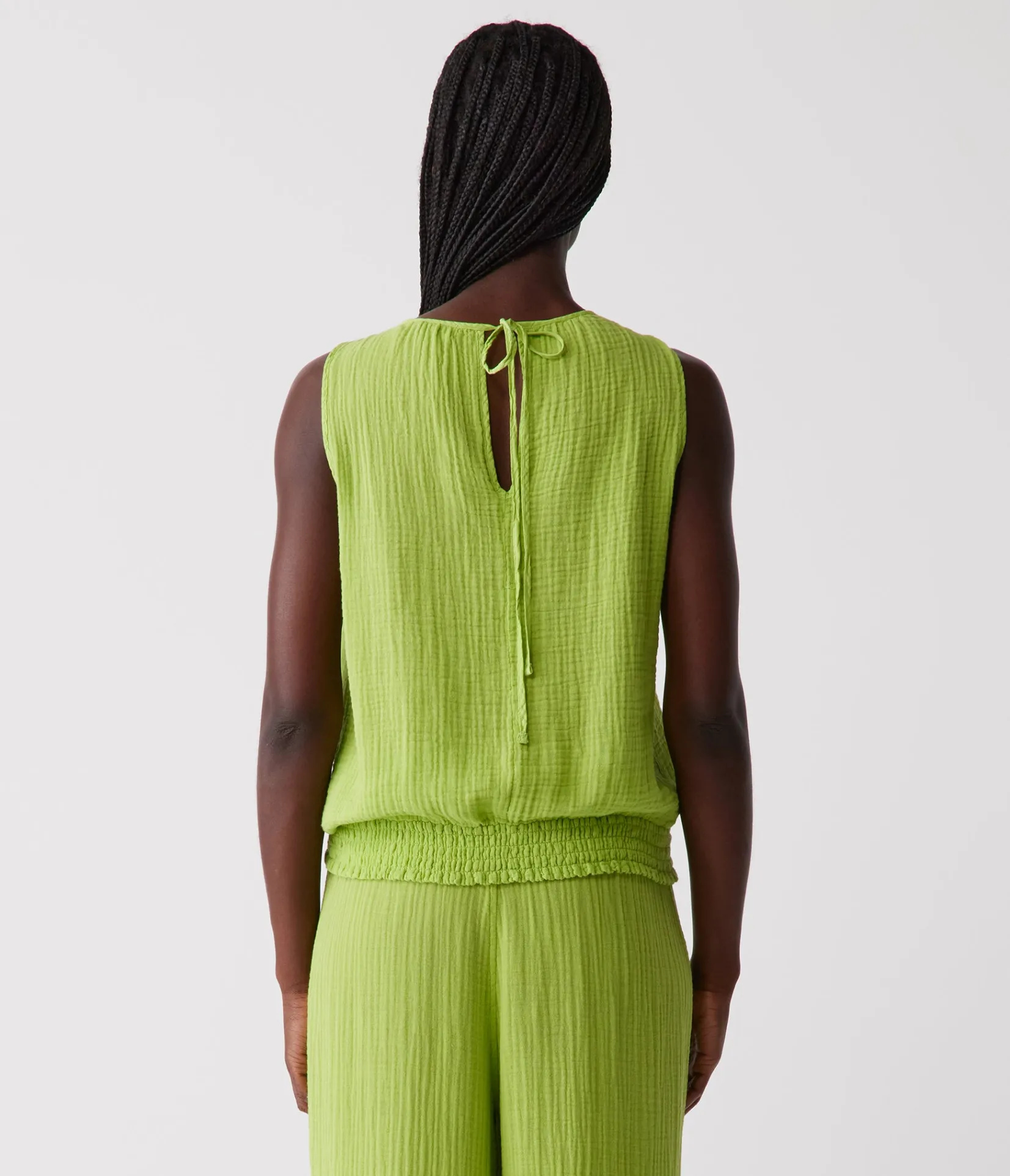 janelle_tie_neck_tank_36.webp Michael Stars Janelle Tie Neck Tank- Tops, Blouses & Shirts