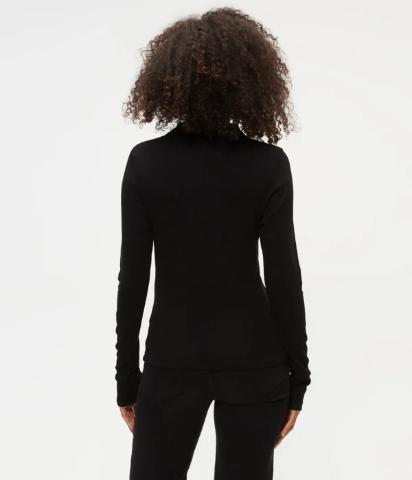 Michael Stars Janine Mock Neck Top- T-Shirts | Ultra Rib T-Shirts