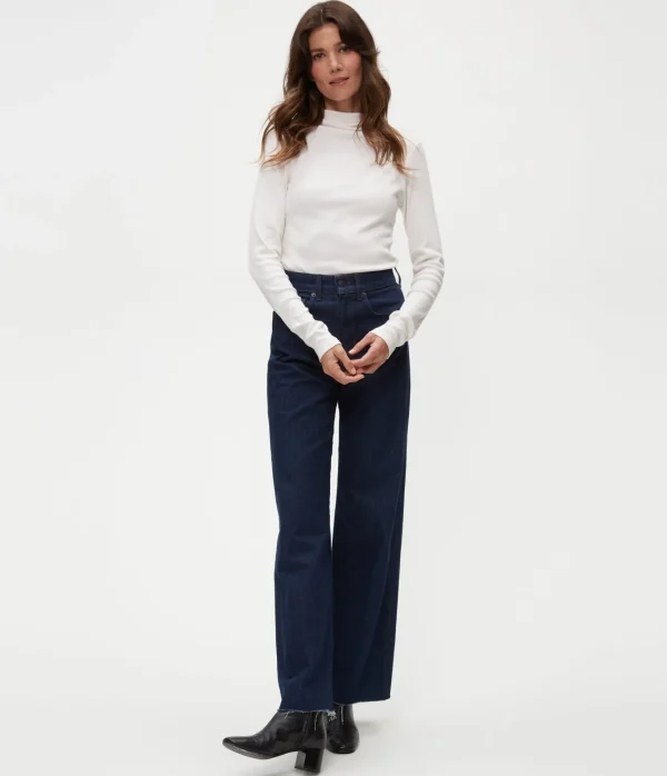 Michael Stars Janine Mock Neck Top- T-Shirts | Ultra Rib T-Shirts