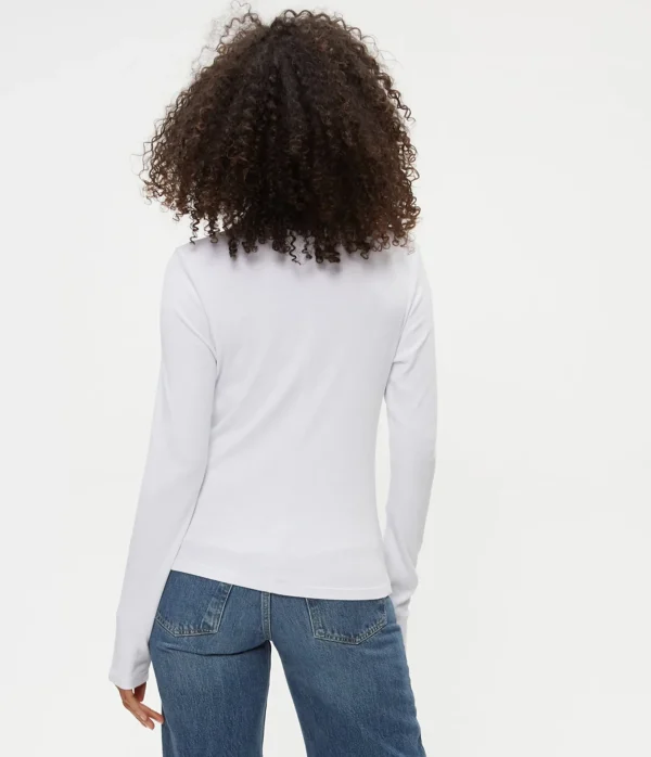 Michael Stars Janine Mock Neck Top- T-Shirts | Ultra Rib T-Shirts