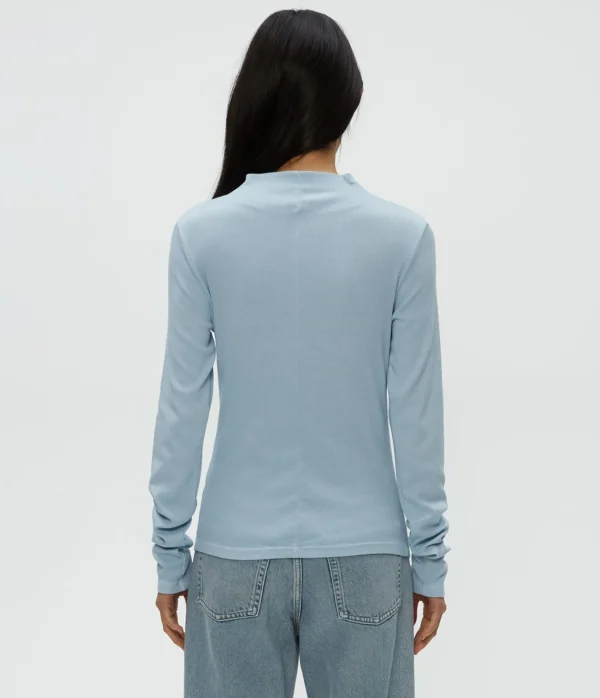 Michael Stars Janine Mock Neck Top- T-Shirts | Ultra Rib T-Shirts