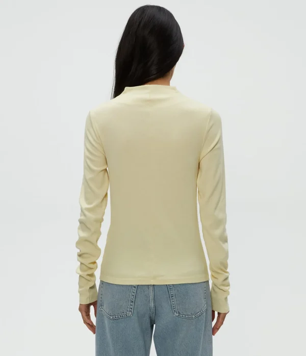 Michael Stars Janine Mock Neck Top- T-Shirts | Ultra Rib T-Shirts