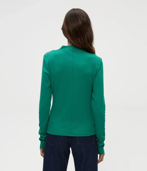 Michael Stars Janine Mock Neck Top- T-Shirts | Ultra Rib T-Shirts