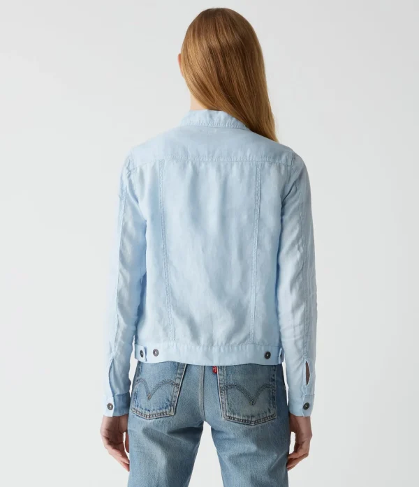 Michael Stars Jean Linen Jacket- Blazers, Jackets & Outerwear