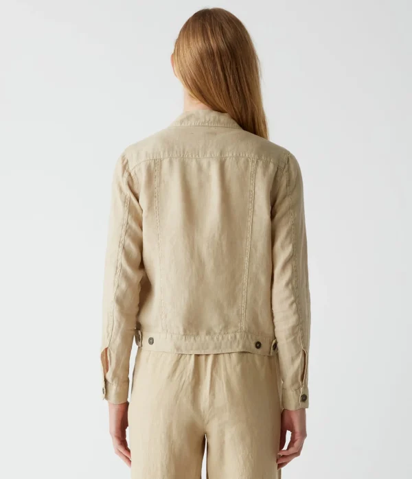 Michael Stars Jean Linen Jacket- Blazers, Jackets & Outerwear