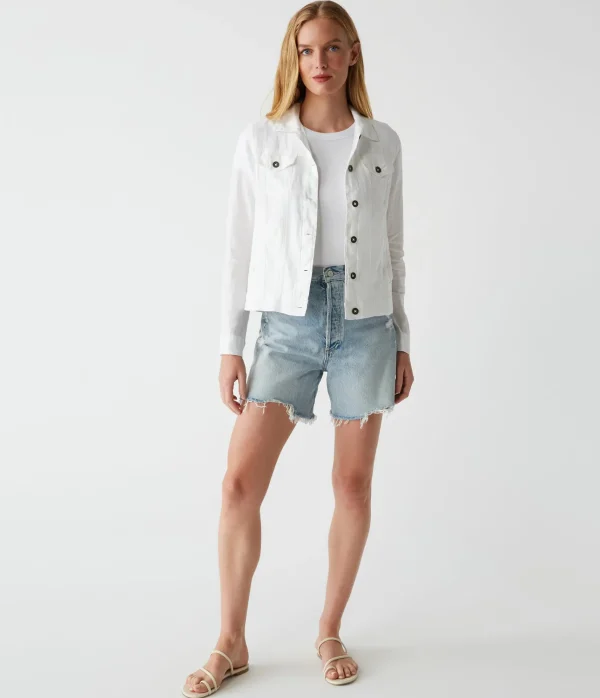 Michael Stars Jean Linen Jacket- Blazers, Jackets & Outerwear