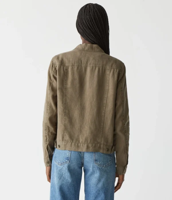 Michael Stars Jean Linen Jacket- Blazers, Jackets & Outerwear