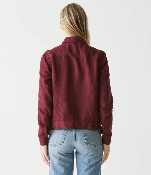 Michael Stars Jean Linen Jacket- Blazers, Jackets & Outerwear