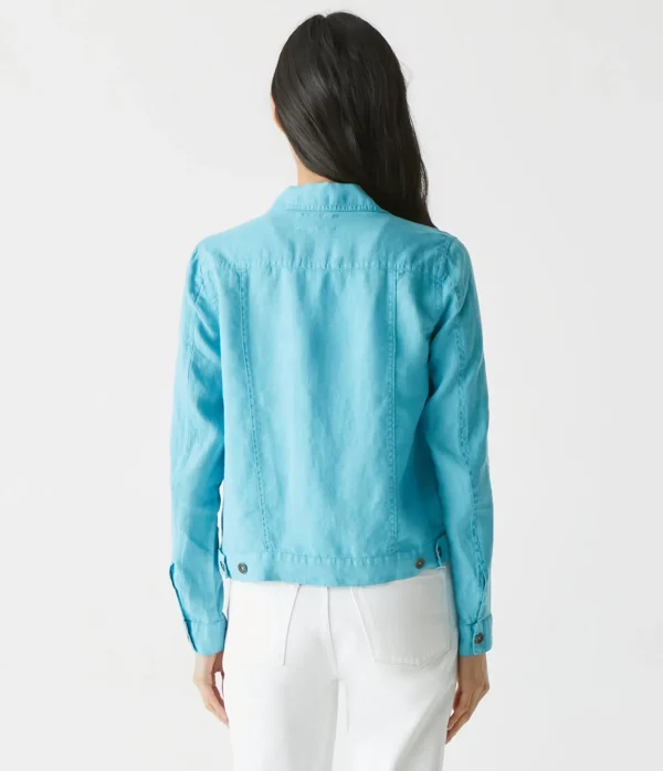 Michael Stars Jean Linen Jacket- Blazers, Jackets & Outerwear