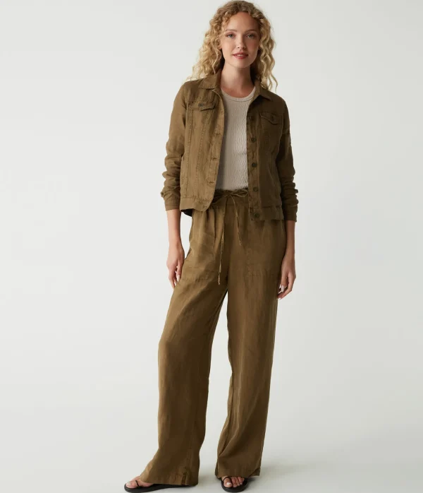 Michael Stars Jean Linen Jacket- Blazers, Jackets & Outerwear