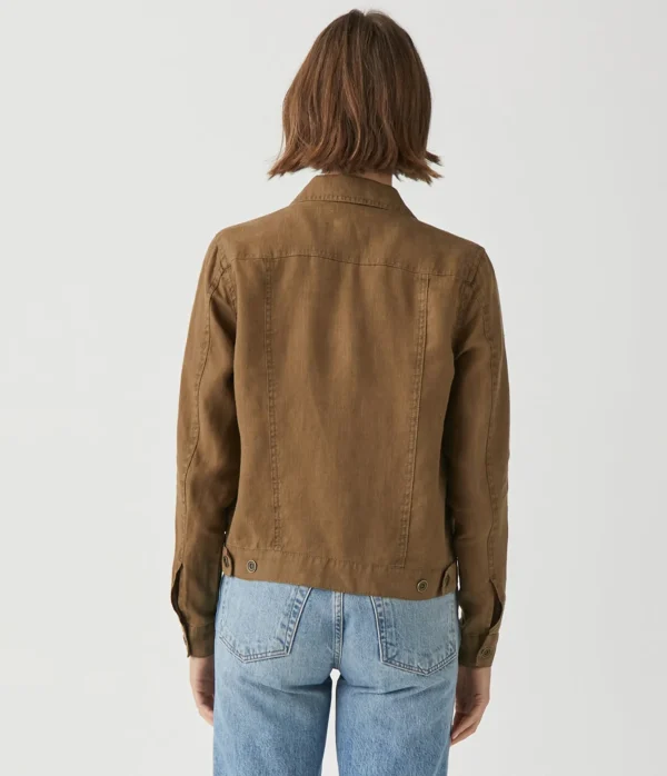 Michael Stars Jean Linen Jacket- Blazers, Jackets & Outerwear