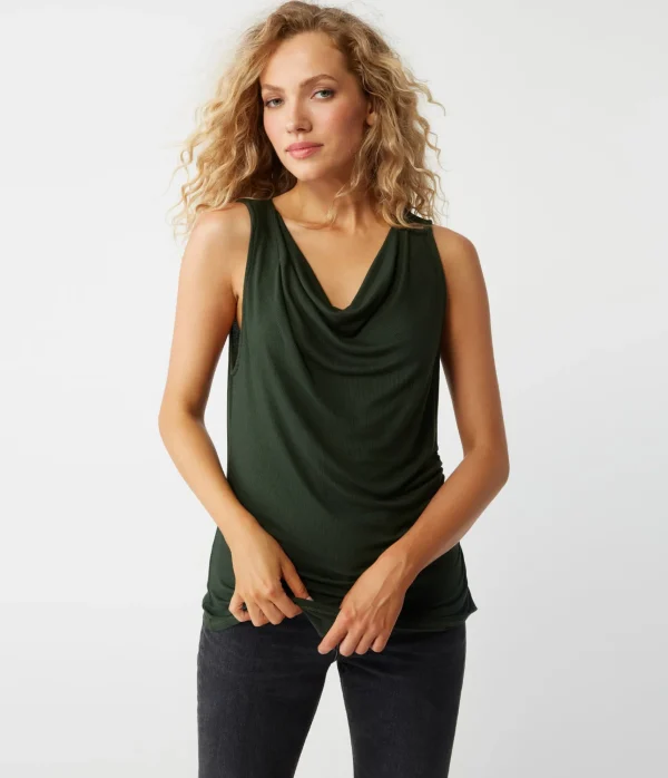 Michael Stars Jeanette Cowl Neck Tank- Tops, Blouses & Shirts | Tank Tops
