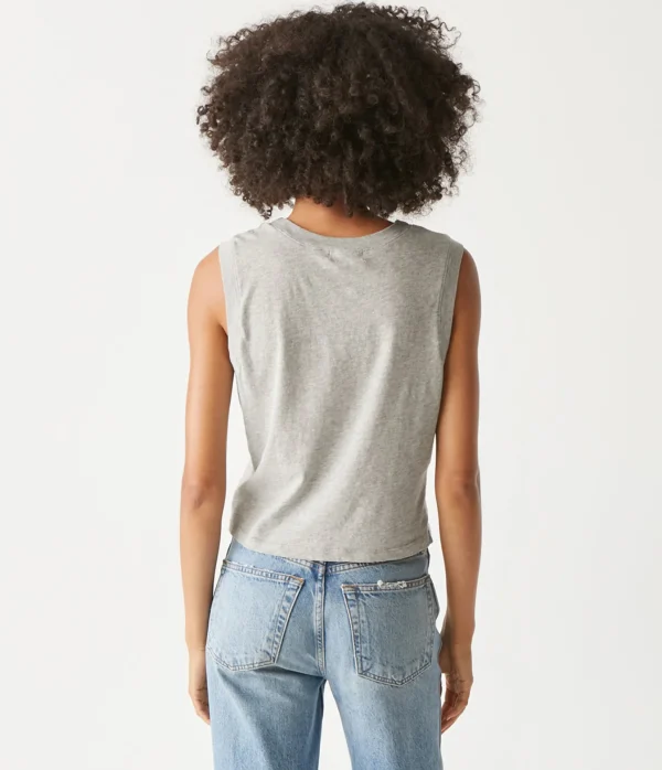 Michael Stars Johnnie Cropped Muscle Tank- Tank Tops