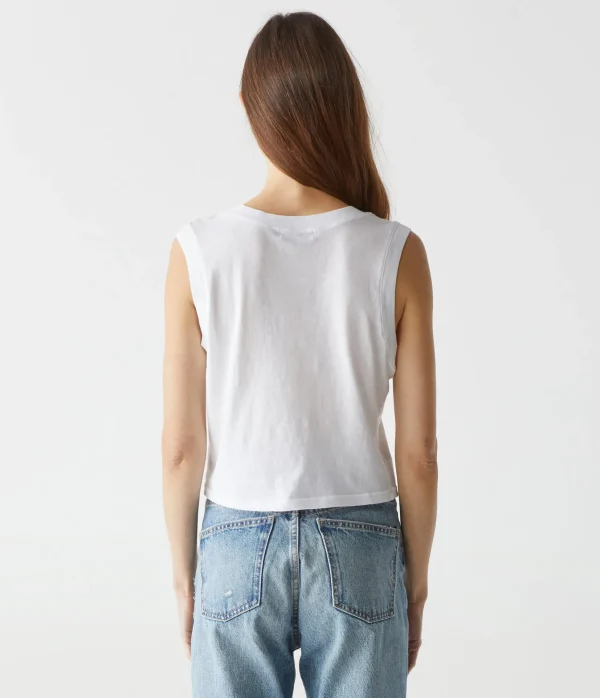 Michael Stars Johnnie Cropped Muscle Tank- Tank Tops