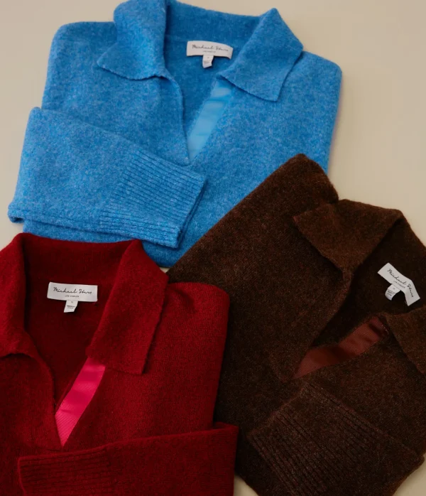 Michael Stars Jonas Johnny Collar Sweater- Sweaters & Cardigans