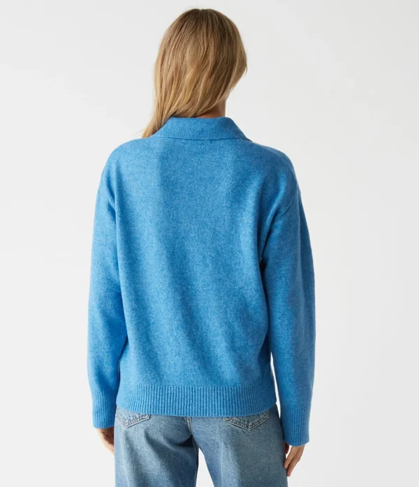 Michael Stars Jonas Johnny Collar Sweater- Sweaters & Cardigans