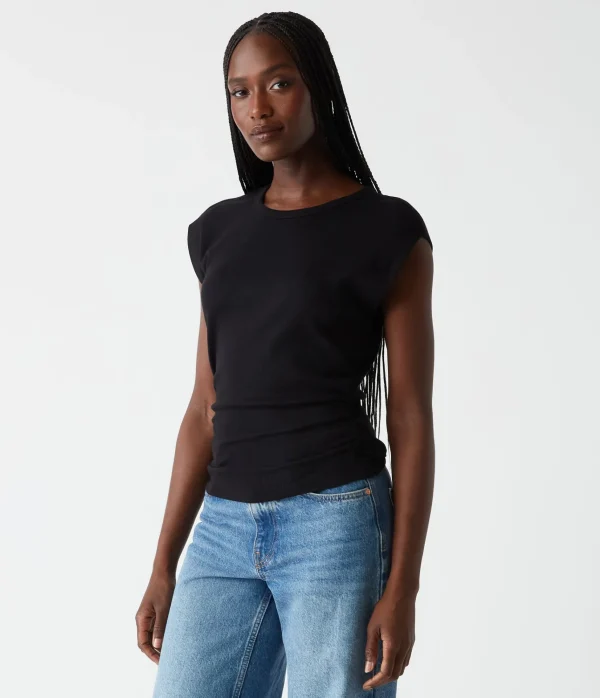 Michael Stars Joni Power Shoulder Tee- Tops, Blouses & Shirts | T-Shirts
