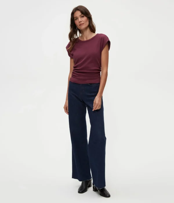 Michael Stars Joni Power Shoulder Tee- Tops, Blouses & Shirts | T-Shirts