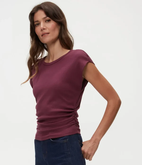 Michael Stars Joni Power Shoulder Tee- Tops, Blouses & Shirts | T-Shirts