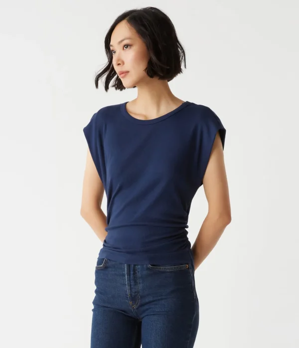 Michael Stars Joni Power Shoulder Tee- Tops, Blouses & Shirts | T-Shirts