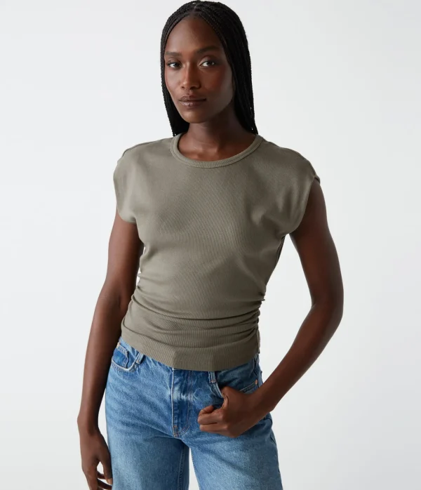Michael Stars Joni Power Shoulder Tee- Tops, Blouses & Shirts | T-Shirts