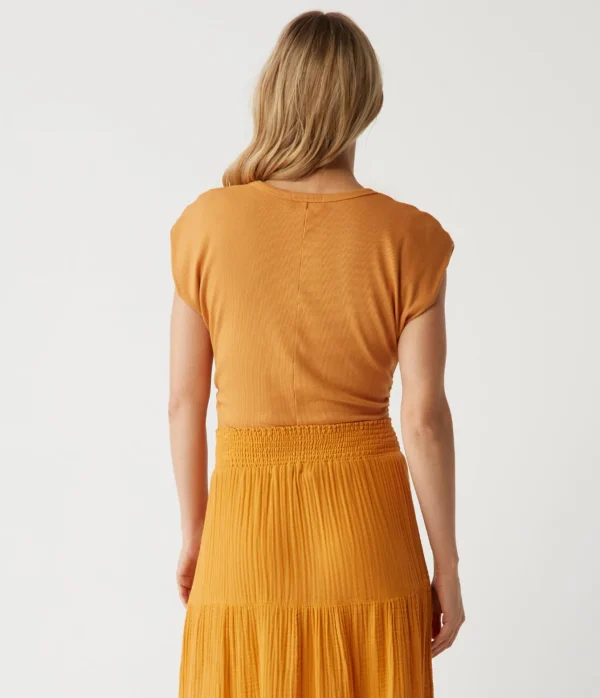 Michael Stars Joni Power Shoulder Tee- Tops, Blouses & Shirts | T-Shirts
