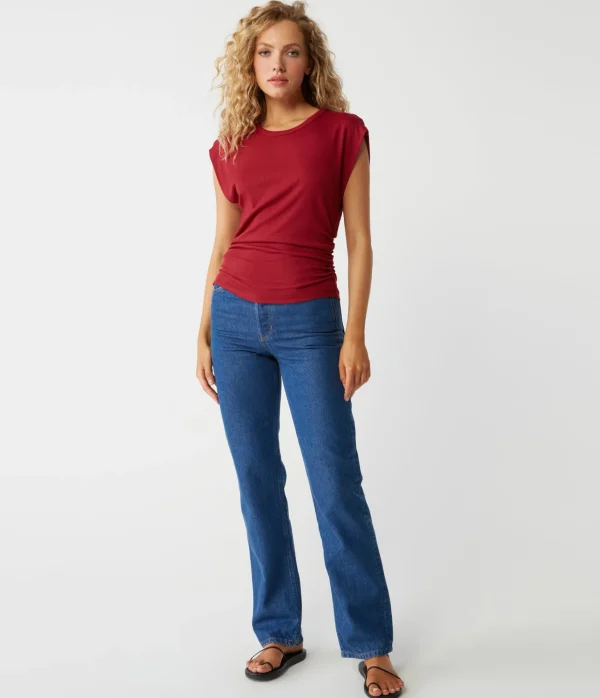 Michael Stars Joni Power Shoulder Tee- Tops, Blouses & Shirts | T-Shirts