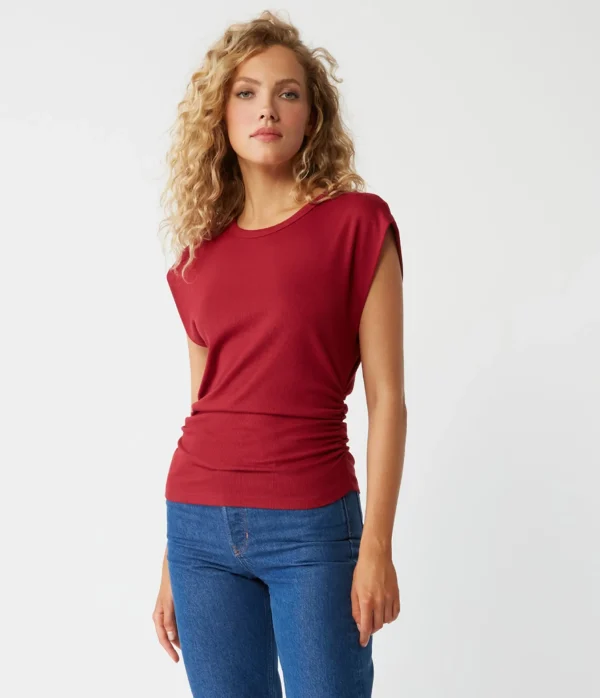 Michael Stars Joni Power Shoulder Tee- Tops, Blouses & Shirts | T-Shirts