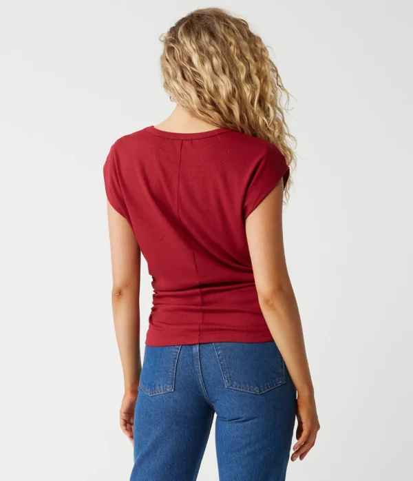Michael Stars Joni Power Shoulder Tee- Tops, Blouses & Shirts | T-Shirts