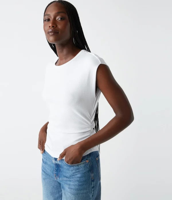 Michael Stars Joni Power Shoulder Tee- Tops, Blouses & Shirts | T-Shirts