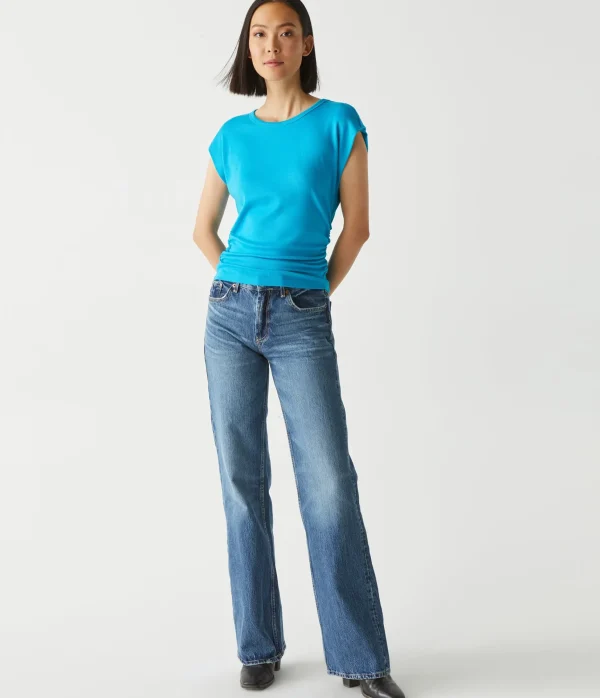 Michael Stars Joni Power Shoulder Tee- Tops, Blouses & Shirts | T-Shirts